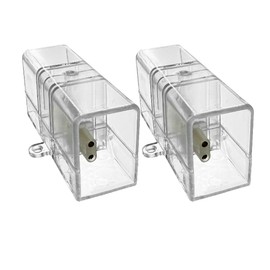 cezelux 2 Pack Hexagon Garage Light Connectors 180° I-Connector 2 Pin 2 Way LED Garage Light Copper Pin DIY Hexagon Accessories Replacement/Spare for Honeycomb Lighting Systems