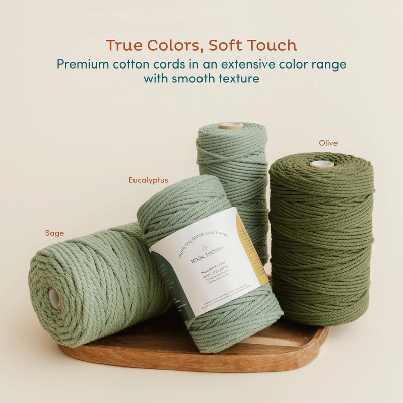 Nook Theory - Cuerda de macramé de 3 mm, 220
