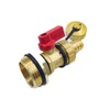 SEIWEI Brass Underfloor Heating Manifold Connection Valves Container Male 3/4"
