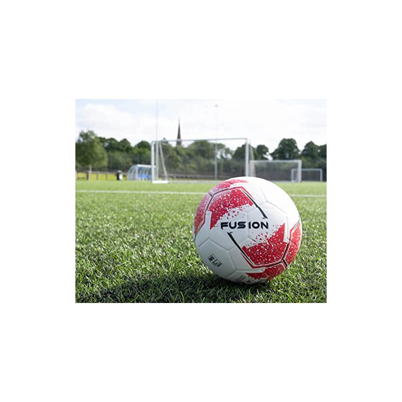 Precision Unisex-Youth Fusion IMS Training Ball, White/Red/Grey/Black, 3