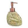 LABRIMP Elegant Ceramic Hand Soap Bottle Stone Patterned Dispenser Scented