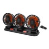 Three Head Car Fan 2 Speed Adjustable 360 Degree Rotation