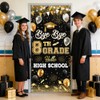 AIBIIN 8TH Grade Graduation Decorations 2026 Backdrop Bye Bye 8TH
