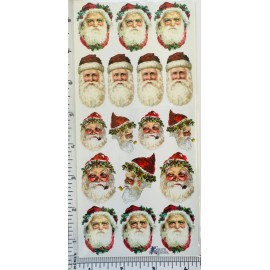 Violette Stickers Christma Santa  Faces Crafts Planner Supply Scrapbook Holiday