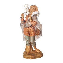 Fontanini, Nativity Figure, Gabriel The Shepherd, 7.5" Scale, Collection, Handmade in Italy, Designed and Manufactured in Tuscany, Polymer, Hand Painted, Italian, Detailed