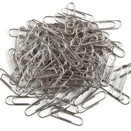 FACETHALO Zem Clips, Pack of 500, Nickel Plated Rust Proof Paper Clips, 29mm, Strong and Durable, Ideal for Document Organization and Multipurpose Use