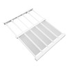 Tension Rod Shelf Adjustable Length Space Saving Nail Free Expandable