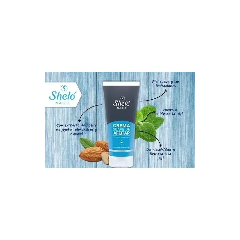 Crema Suave De Afeitar + Crema Depiladora Piel Sensible Shel