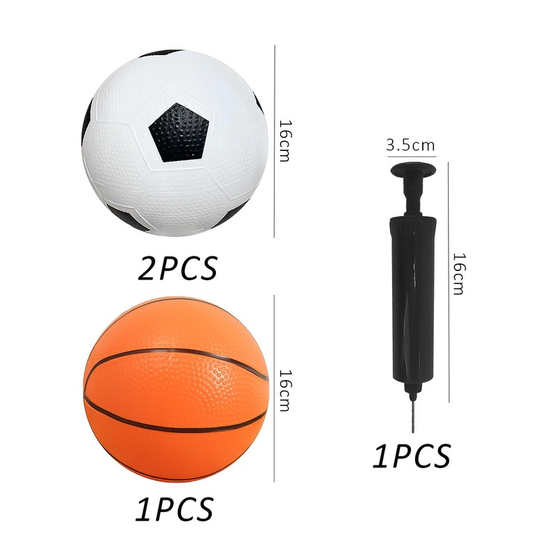 2 Pieces of Mini Football and 1 Piece of Mini