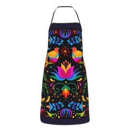 Senheol Mexican Cinco de Mayo Aprons, Kitchen Chef Waterproof Adjustable Apron For Bbq With Pockets, Mexican Dia De Los Muertos Gift For Women Men