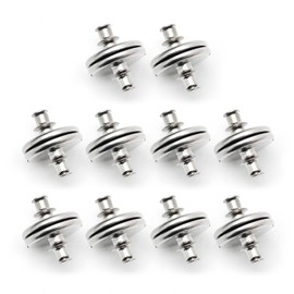 10 Pairs Magnetic Curtain Buttons, Magnetic Curtain Clips, Curtain Fasteners, Removable Shower Curtain Weight Clips, Suitable for curtains, shower curtains, tablecloths (17mm)