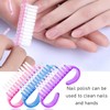 9-Piece Handle Nail Brush, Plastic Hand Brush, Nail Scrubber Cleaning
