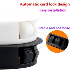 10 Pcs Plastic Hole Plugs, 20mm Round Button Plugs, Snap on Type Screw Cap, Furniture Hole Plugs, Drilling Cover Caps Screw Hole Plugs White for Cabinet Desk Table Chair Cupboard Wardrobe