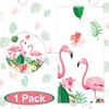 Paready 1 Pack Flamingo Tablecloth, Flamingo Party Disposable Tablecloths with