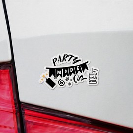 Decal Stickers of Party Mode Premium Indoor (No Waterproof) Vinyl Decal Stickers for Laptop Phone Accessory Helmet Car Window Mug Tuber Cup Door Wall Decoration - USCVER3f55330BL0124