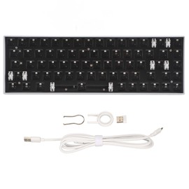 68 Key Mechanical Keyboard DIY Kit with RGB 5V DC Support Wireless 2.4G Type C Wired Bluetooth 3.0 5.0 Hot Swap Keyboard for IOS White