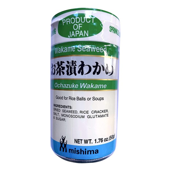 Ochazuke Wakame (Seaweed & Rice Cracker Mix) - 1.76oz [Pack of 3]