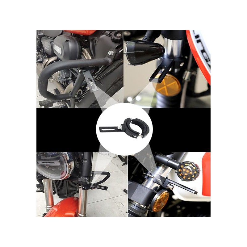 KiBlithemor Motorcycle Headlight Bracket, Pack of 2 38-60 mm Universal