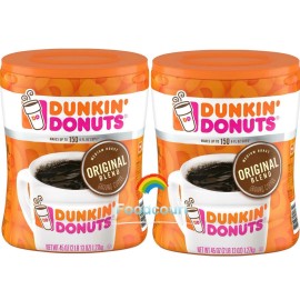 Dunkin' Donuts 2 Packs Dunkin' Donuts Original Blend Ground Coffee Medium Roast 45 OZ Each Pack