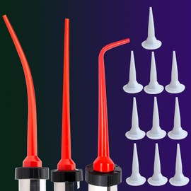 caulking extension nozzle Caulking Nozzle for Sausage Caulking Gun Long Sausage Nozzle Reusable Caulk Nozzle Applicator (3 lengths+10 standards)