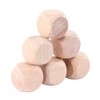 IWOWHERO 50pcs Wooden Dice Set Blank Unfinished Craft Blocks for