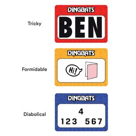 Gibsons Dingbats | Word Game for Adults and Children | Creative Witty Riddles and Puzzles Games B Corp Certified | Ages 10+, 1+ Players