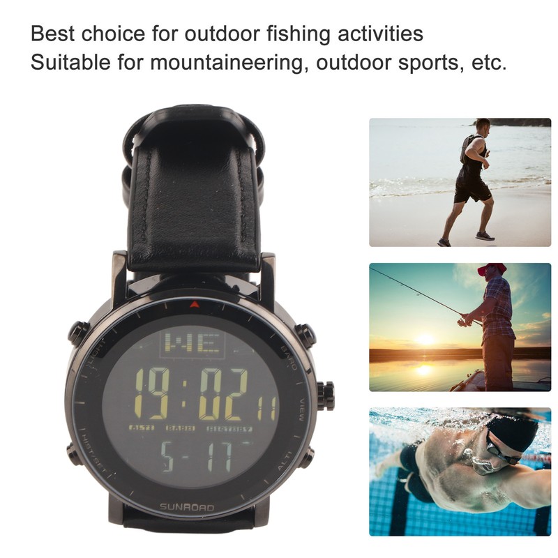 Fishing Barometer Watch Altitude Compass Indicator Mountaineering Outdoor Sports Wrist
