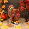 winemana Thanksgiving Turkey Decorations Indoor, Resin Turkey Figurines Table Decor