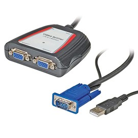 Value Portable 2 Way VGA Video Splitter