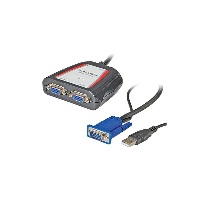 Value Portable 2 Way VGA Video Splitter