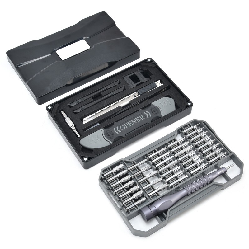 69Pcs Accurate Screwdriver Kit Magnetic 4x28mm Matte Chrome Long Diameter