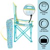 Idea Nuova Cocomelon Kids Folding Camp Chair with Carry Bag,Indoor/Outdoor