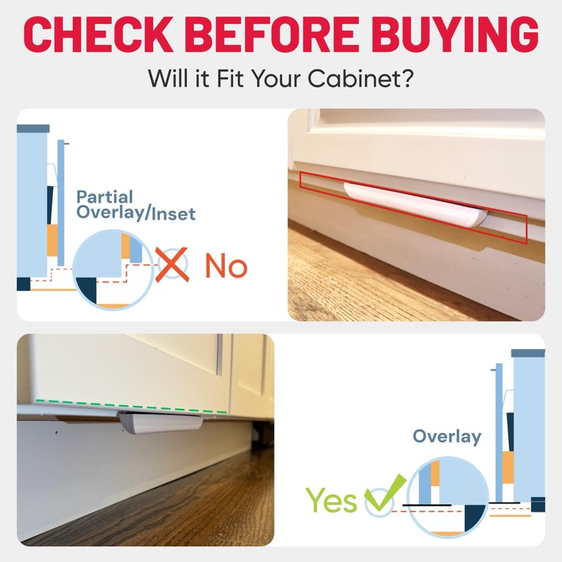 The Handless Handle – Hands-Free Garbage Drawer Foot Pull Handle,