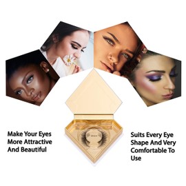 False Eyelashes, Artificial Eyelashes, Mink Lashes, Natural Look and Reusable Fake Lashes (Shiva)