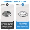 Toilet Push Button Flush Replacement, YTOOK Dual Toilet Flush Button