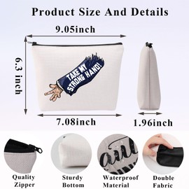 PLITI Take My Strong Hand Scary Movie Inspired Gift Zipper Pouch Horrible Movie Merchandise Horror Scary Lover Gift (Strong Hand BagU)