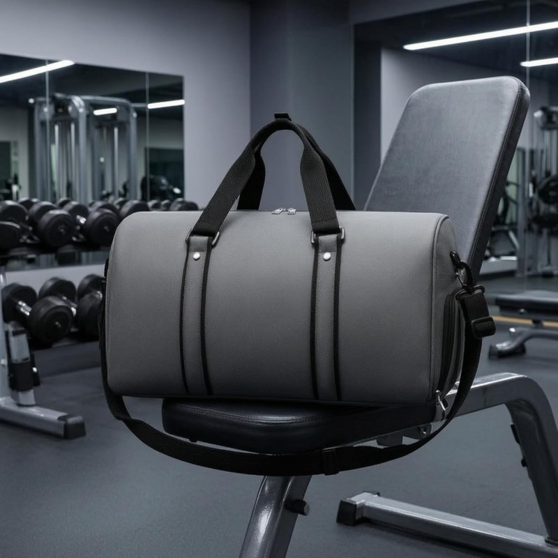 Bolsa Deportiva con Compartimento para Zapatos – IEUDNS T11 Gris