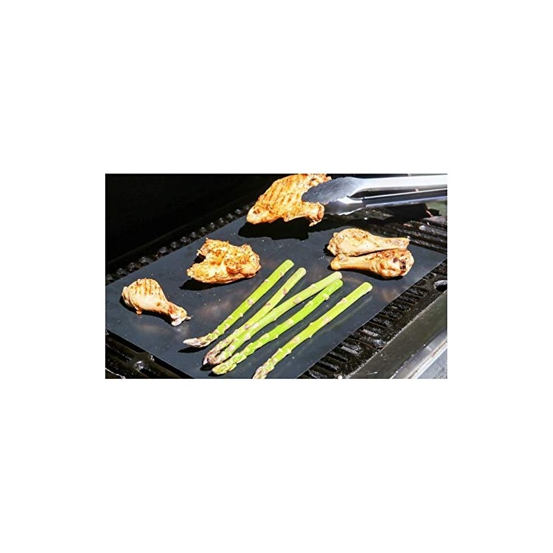 Vinsani 5PC Non-Stick BBQ Grill Mat(40 x 33 cm)–Universal Barbeque
