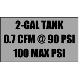 Tool Shop Hot Dog Air Compressor 1/3 HP 2 Gallon 100 PSI Portable Small Tank Electric NEW