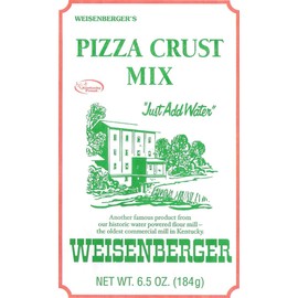 Weisenberger Pizza Crust Mix - Pizza Dough Mix for Homemade Pizza - Pizza Flour Mix for Pizza Crust Dough In Minutes - Premade Pizza Dough Fresh Ingredients, No Preservatives - 6.5 oz, 12 Pack