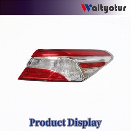 waltyotur Right Passenger Side Tail Lights Brake Lamp Tail Light Red Brake Lamp Replacement for 2018 2019 2020 Camry