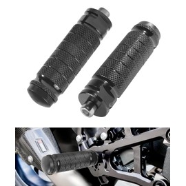Flaconi 2 x motorcycle footrests, foot rest, foot rests, motorcycle, suitable for most motorcycles, electric cars, black, hard plastic, universal fit, front/rear