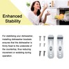 2Pcs Dishwasher Mounting Brackets with Screws Home Appliance Accessories Assembly