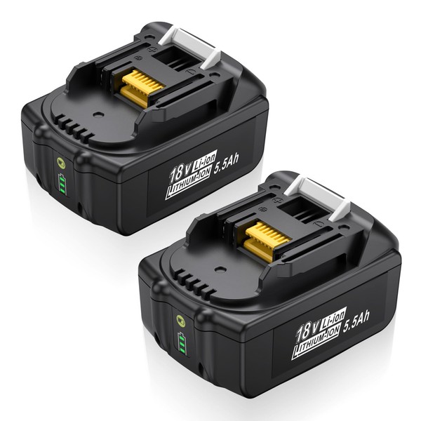 Farmice 18V Lithium Battery Replacement for Makita 18V Battery 5.5Ah