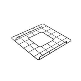 BOCCHI 2300 2009MB Matte Black finished Stainless Steel 18 in. 1359 Undermount Fireclay Single Bowl Kitchen Sink Grid