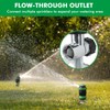 RESTMO Gear Drive Sprinkler with Metal T-Spike Base,Green