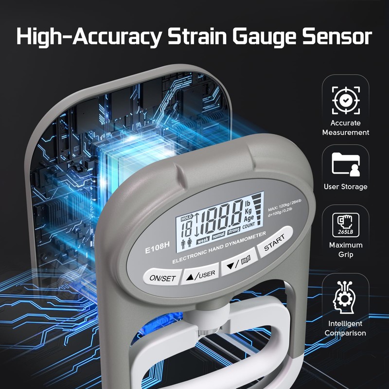 Grip Strength Tester Trainer - Grip Strength Trainer Hand Grip