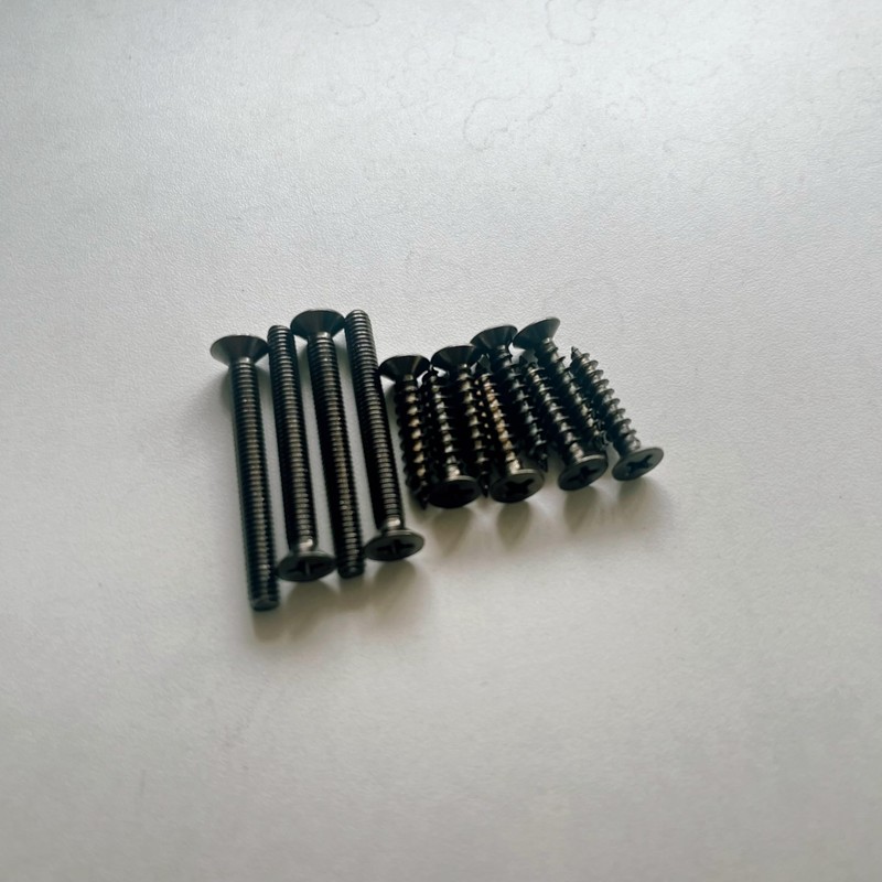 STARPY Door Handle Screws, Black, 1-2/5 inch, Steel, Iron Alloy,