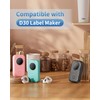 D30 Label Tape, White Printable Labels Compatible with Thermal Label