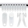 Aifeier ET 50 Pcs White Plastic Traverse Rod Slide Curtain